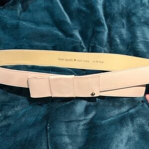 Kate Spade Blush Bow Accent Belt